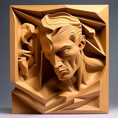 3D мадэль Теодор Эпплби 1923 1985 Американский художник (STL)